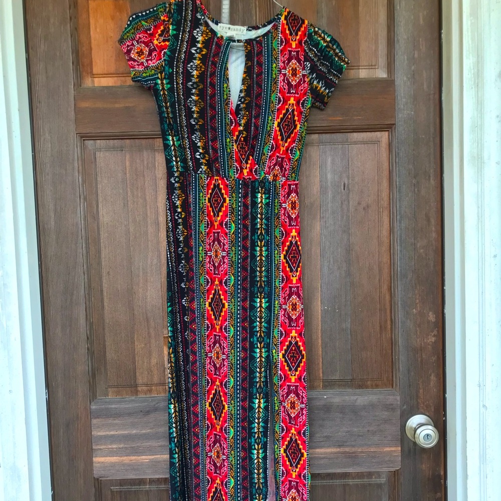 Eye Candy Long Colorful Dress